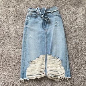 Zara denim skirt